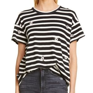 THE GREAT Boxy Crew Embroidered Tee